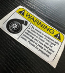 Warning Slap Sticker