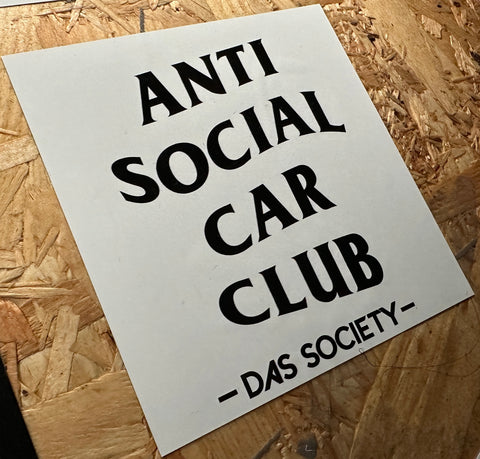 Anti Social Car Club Sticker